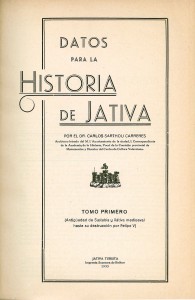 Datos para la historia de Játiva