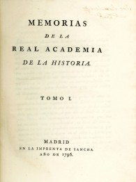 Memorias de la Real Academia de la Historia. 14 t. 