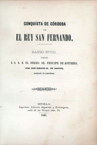 Conquista de Córdoba por el Rey San Fernando