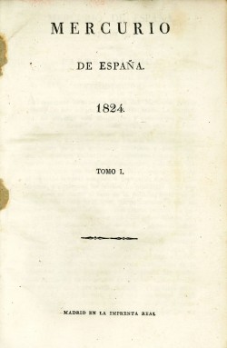 MERCURIO DE ESPAÑA. 1824-1830